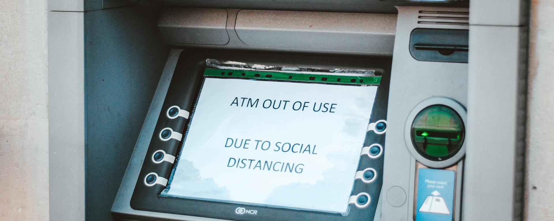 Out of use ATM machine